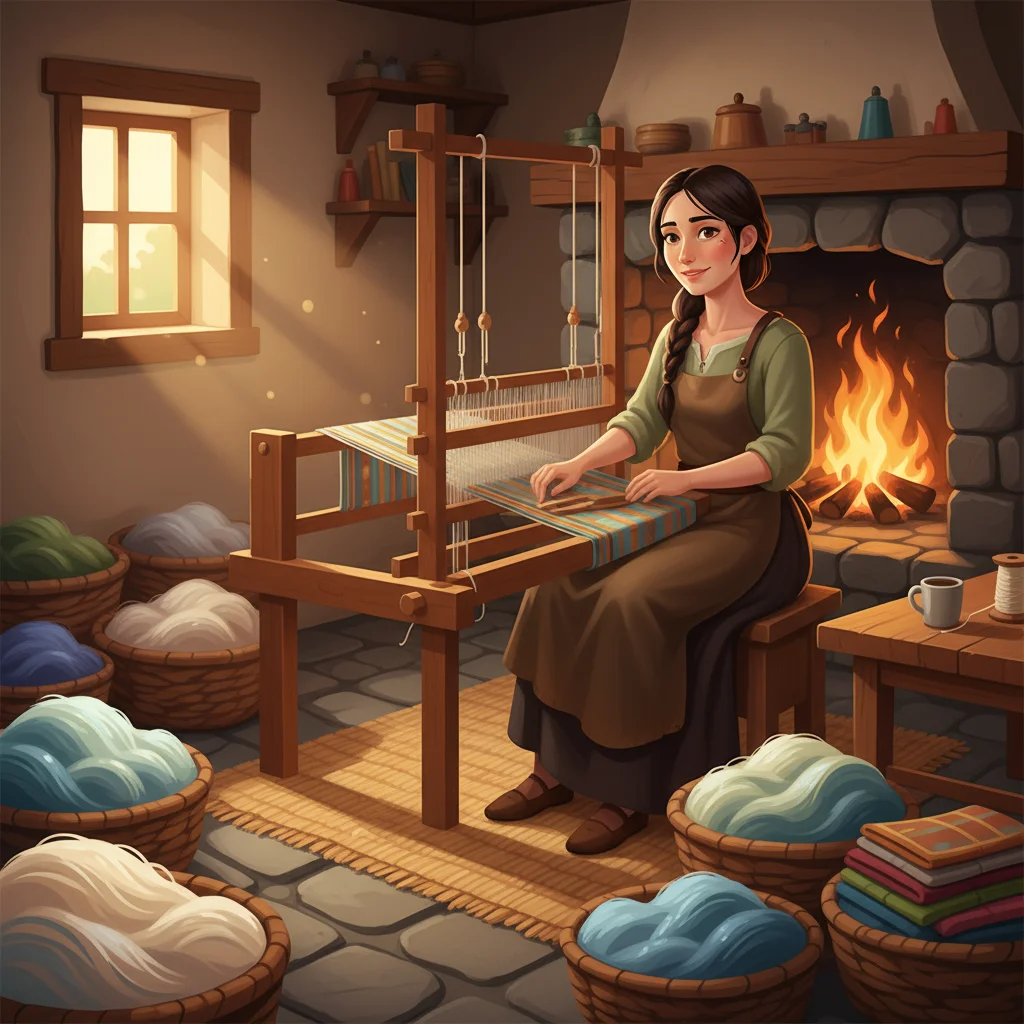 Illustration for: A Weaver's Prosperity