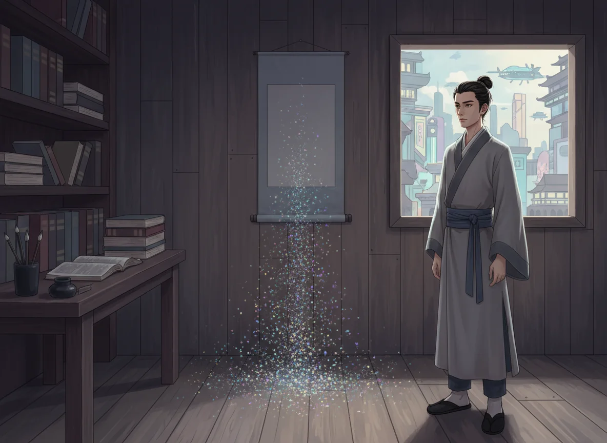 Illustration for: The Scroll Crumbles