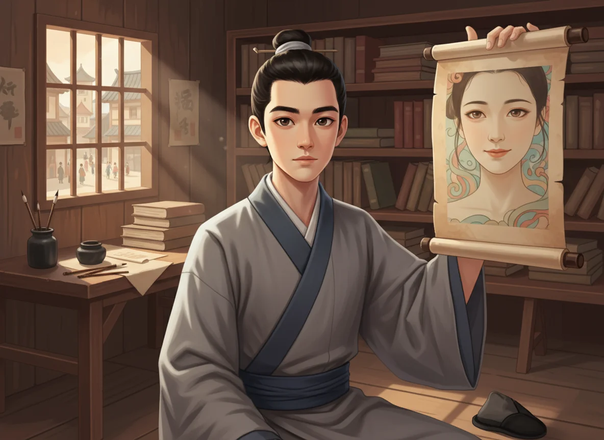 Illustration for: Captivated by Her Gaze