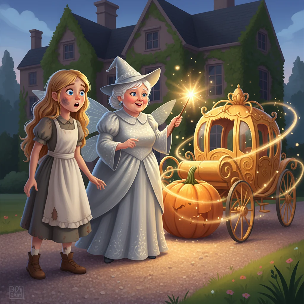 Illustration for: Pumpkin to Carriage