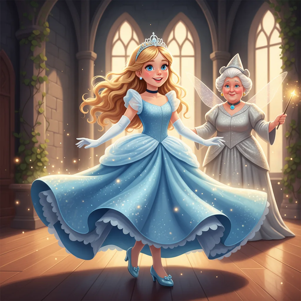 Illustration for: A Gown of Starlight