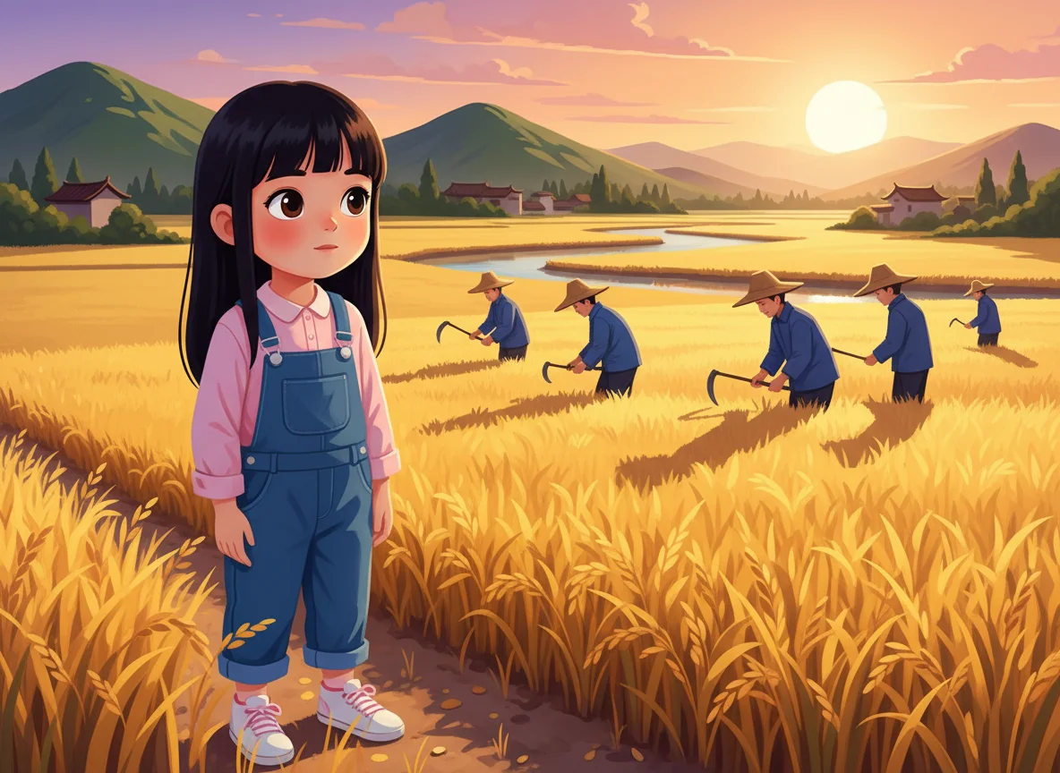 Illustration for: 处暑：动用刀镰