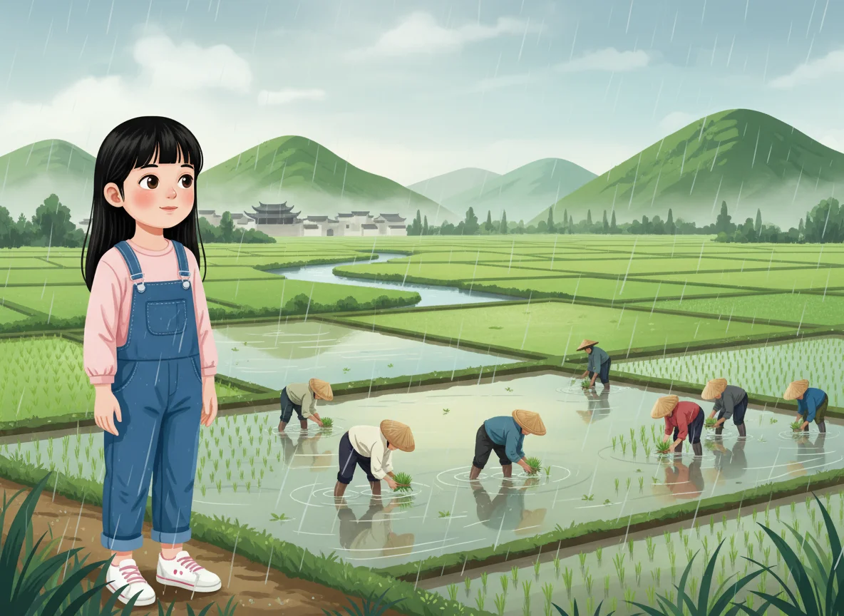 Illustration for: 谷雨：播种大田