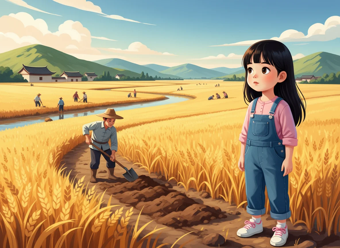 Illustration for: 芒种：开铲忙碌