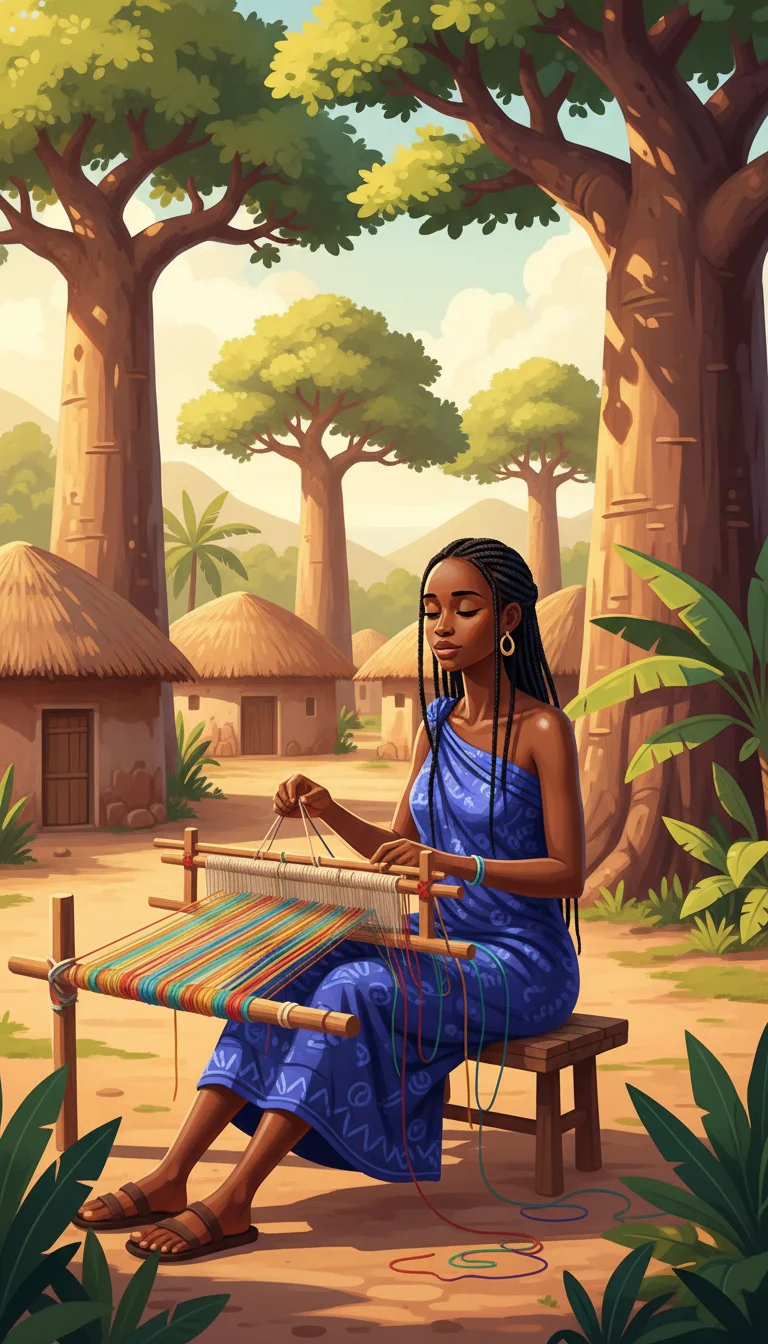 Illustration for: Adwoa, The Weaver of Whispers