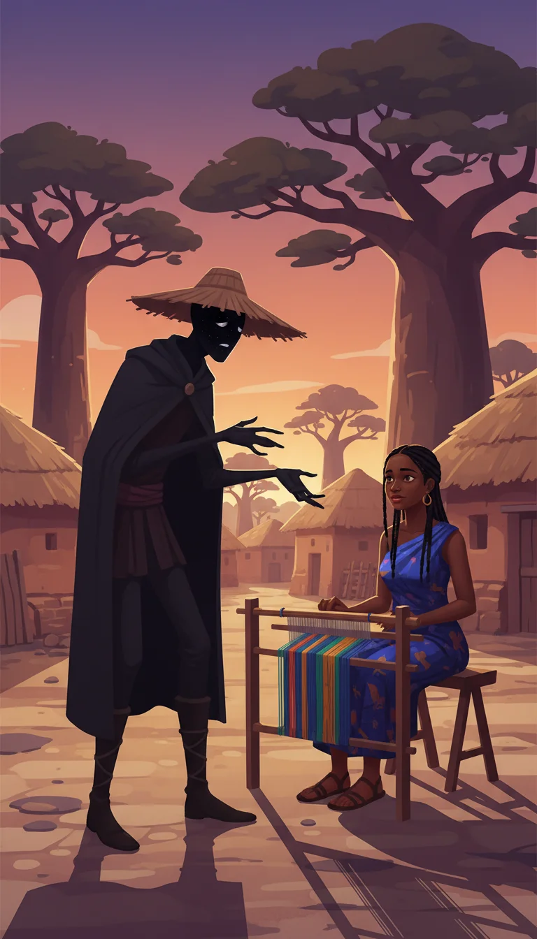 Illustration for: The Mysterious Stranger Arrives