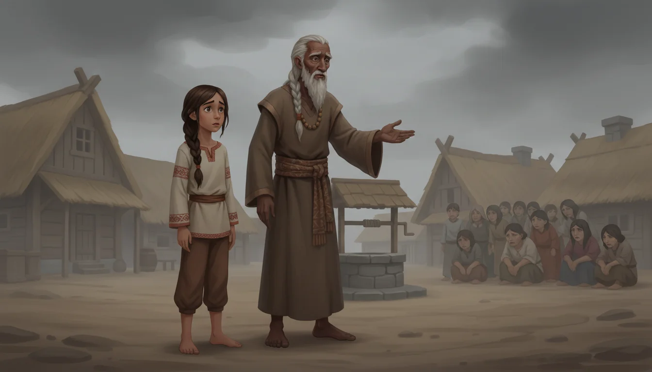 Illustration for: The Shadow Falls Over the Village