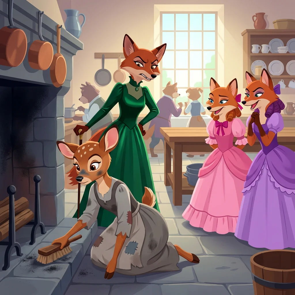 Illustration for: Cinderella's Chores