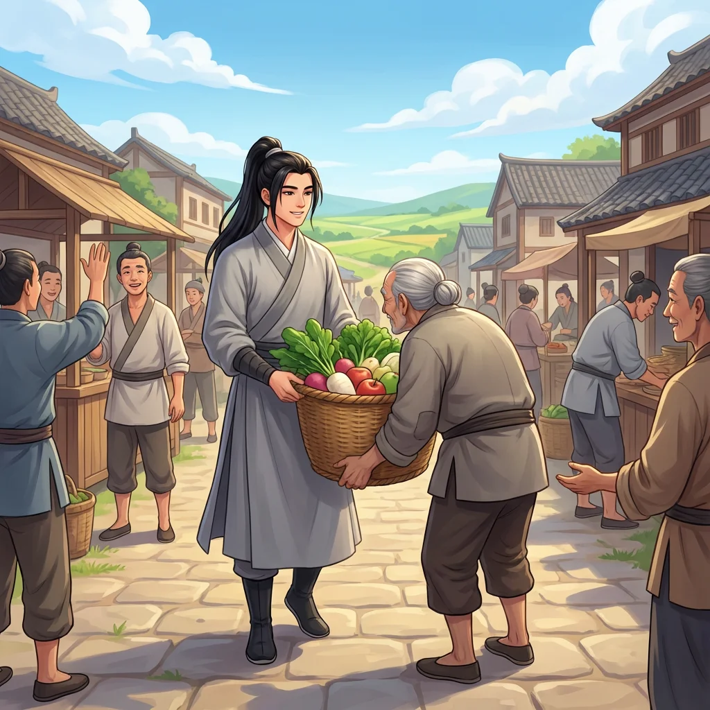 Illustration for: 村庄里的善意