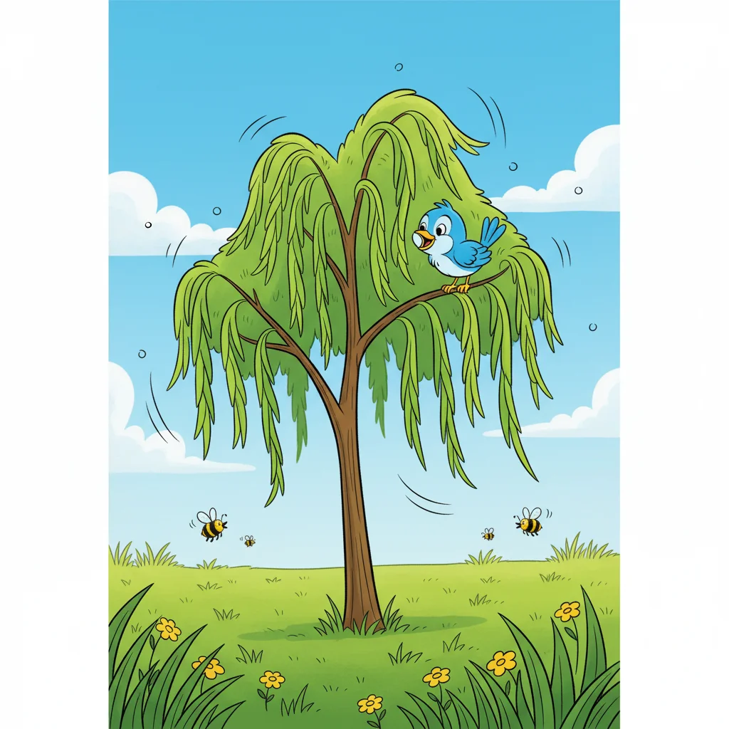 Illustration for: The Happy Little Willow